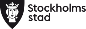 Logotypen för Stockholm Stad, enfärgad i svart, högupplöst